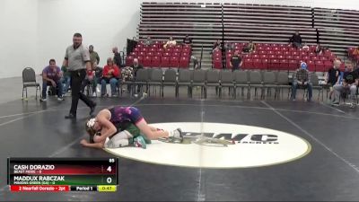 85 lbs Round 2 (8 Team) - Cash Dorazio, Beast Mode vs Maddux Rabczak, Minions Green (GA)