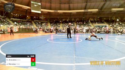 49 lbs Consi Of 16 #2 - Karson Arevalos, Socal Grappling Club vs Jeeandy Morales, Top Dog Wrestling Club