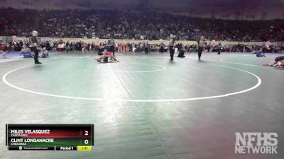 4A-132 lbs Quarterfinal - Clint Longanacre, Chickasha vs Miles Velasquez, Cascia Hall