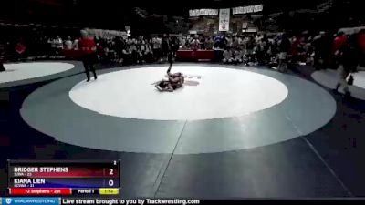 87 lbs Round 3 (8 Team) - Bridger Stephens, SJWA vs Kiana Lien, SCVWA