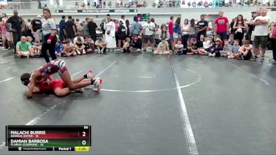 96 lbs Semis & 1st Wrestleback (8 Team) - Damian Barbosa, Florida Scorpions vs Malachi Burris, Georgia United