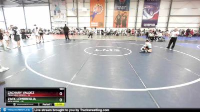 100 lbs Rd# 7- 10:45am Saturday Final Pool - Zachary Valdez, Team New Mexico vs Zack Lombreglia, Iron Horse