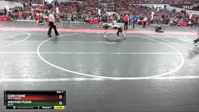 125 lbs Champ. Round 1 - Weston Fuchs, B.A.M. vs Cash Fiane, New London