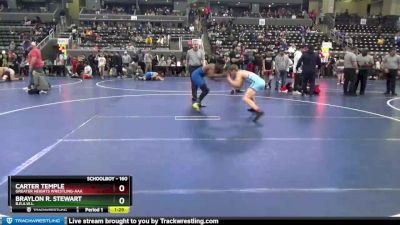 160 lbs Semifinal - Braylon R. Stewart, B.R.A.W.L. vs Carter Temple, Greater Heights Wrestling-AAA