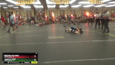 120 lbs Round 3 (6 Team) - Brooks Blasko, Revival Blue vs Marco Loss, Death Squad