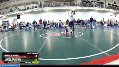 56 lbs Cons. Round 3 - Joseph Brown Iii, Region Wrestling Academy vs Bryce Schmidt, Midwest Regional Training Center