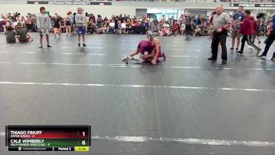 98 lbs Round 5 (6 Team) - Cale Wimberly, Palm Harbor Wrestling vs Thiago Finuff, Gator Dawgs