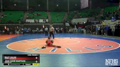 113 lbs Cons. Round 3 - John David Shattuck, Grissom Hs vs RILEY HULWI, Hewitt-Trussville