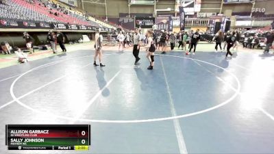 148 lbs Quarterfinal - Allison Garbacz, ISI Wrestling Club vs Sally Johnson, Mayhem WC