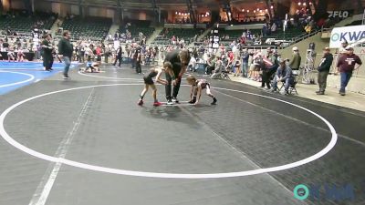 46 lbs Consi Of 8 #1 - Harper Harris, Tuttle Wrestling vs Jasper Flager, Cleveland Take Down Club