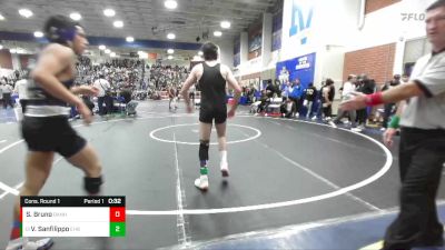 132 lbs Cons. Round 1 - Vincenzo Sanfilippo, Edison (Huntington Beach) vs Sebastian Bruno, Dana Hills