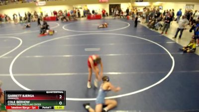 97 lbs Quarterfinal - Garrett Bjerga, Minnesota vs Cole Berhow, Scoring Edge Wrestling Center