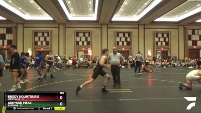 180 lbs Round 4 (6 Team) - Greyson Meak, BlueWave vs Brody Kountouris, Jersey Elite