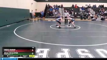 132 lbs Finals (2 Team) - Diego Duran, Clute Brazoswood vs Brad McAlister, Plano West