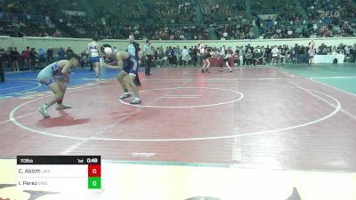 113 lbs Consi Of 32 #2 - Christian Abbitt, Little Axe Takedown Club vs Isaias Perez, Enid Junior High