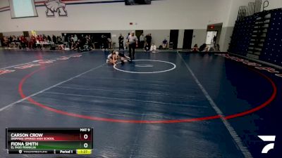 114 lbs Cons. Round 2 - Carson Crow, Dripping Springs High School vs Fiona Smith, El Paso Franklin