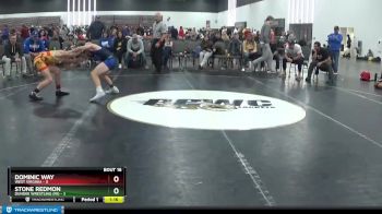 100 lbs Placement Matches (8 Team) - Dominic Way, West Virginia vs Stone Redmon, Dundee Wrestling (MI)