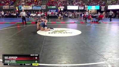 AA - 182 lbs Cons. Round 1 - Ray Johnson, Great Falls / MSDB vs Noah Horn, Glacier (Kalispell)