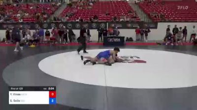 65 kg Rnd Of 128 - Yanni Vines, New York City RTC vs Sean Solis, Bison Wrestling Club