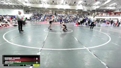 133 lbs Cons. Semi - Dominic Chavez, Texas Wesleyan vs Jeramiah Steele, Menlo (Calif.)