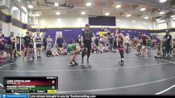 90 lbs Round 3 (6 Team) - Jake Strickland, Team Bear vs Maddie Hutchinson, Summerville Takedown