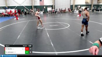 157 lbs Finals (2 Team) - Gabe Johnson, Central Oklahoma vs Harrison Gocke, Chadron State