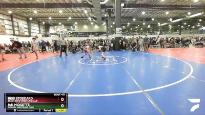 110 lbs Semifinal - Reid Stoddard, Beach Boyz Wrestling Club vs Ian Midgette, Hickory Wrestling Club