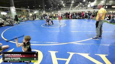 113 lbs Round 3 (6 Team) - Aaron McDonald, GREAT BRIDGE WRESTLING CLUB vs Yassin Elnagger, GREAT NECK WC - GREEN