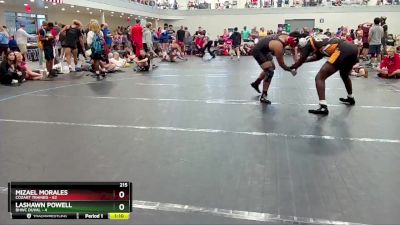 215 lbs Round 3 (6 Team) - Mizael Morales, Cozart Trained vs Lashawn Powell, BHWC Duval