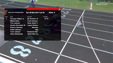 Youth Boys' 200m, Semi-Finals 4 - Age 10