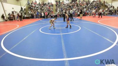 52 lbs Quarterfinal - Anders Gilbreath, Vian Wrestling Club vs Axle Mathieu, Warner Eagles Youth Wrestling