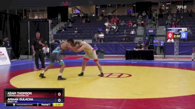 74 kg 3rd Place Match - Adam Thomson, London-Western WC vs Amaan Gulacha, Brock WC