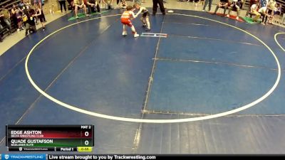 54 lbs Semifinal - Quade Gustafson, Badlands Elite vs Edge Ashton, Delta Wrestling Club