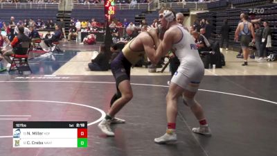 197 lbs Consi Of 8 #1 - Nikolas Miller, Hofstra vs Cael Crebs, Navy