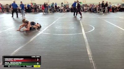 72 lbs Semis & 1st Wrestleback (8 Team) - Vincent Weingart, Donahue WA vs Paul Regalbuto, NOVA Wrestling Club