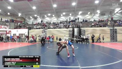 75-82 lbs Quarterfinal - Caden Pelt, Mooresville WC vs Blake Walters, Midwest Xtreme Wrestling