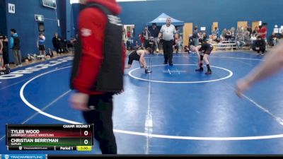 90 lbs Champ. Round 1 - Christian Berryman, Suples vs Tyler Wood, Sandpoint Legacy Wrestling