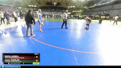 165 lbs Semifinal - Simon Jarrell, Askeo International Mat Club vs Hugh Wheeler, Cashmere Wrestling Club