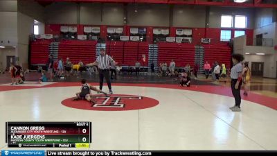 12U - 86 lbs Round 3 (4 Team) - Cannon Gregg, Alexander City Youth Wrestling - 12U vs Kade Juergens, Madison County Youth Wrestling - 12U