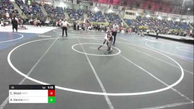 72 lbs Quarterfinal - Carly Wood, West Grand vs Aniyah Garcia, Montrose Elite