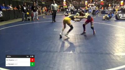 82 lbs Consy 3 - Donavan Evans, Northeastern vs Joey Synan, North Allegheny