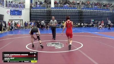 106 lbs Cons. Round 1 - Katie Contranas-Higgins, Bishop Luers vs Gavin Seay, Franklin