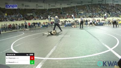 40 lbs Round Of 16 - Kase Pearson, Hinton Takedown Club vs Jonah Raasch, Black Fox Wrestling Club