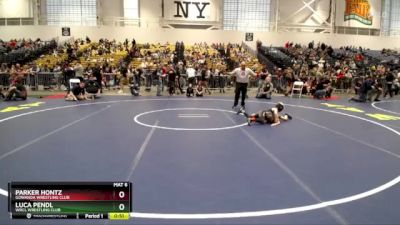 53 lbs Cons. Round 5 - Luca Pendl, WRCL Wrestling Club vs Parker Hontz, Gowanda Wrestling Club