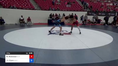 57 kg Cons 8 #2 - Marc-Anthony McGowan, Blairstown Wrestling Club vs Cooper Flynn, Southeast RTC / TMWC