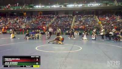 4A 106 lbs Semifinal - Trevelian Hall, Lumberton vs Jace Barrier, Mooresville Senior