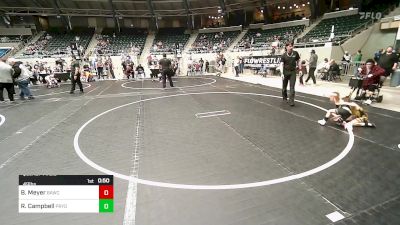 49 lbs Quarterfinal - Brodee Meyer, BAWC vs Ryker Campbell, Pryor Tigers