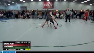 165 lbs Cons. Semi - Hunter Pugh, Great Neck Wrestling Club vs Connor Roe, Martinsville Wrestling Club