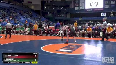 145 lbs Quarterfinals (8 Team) - Liam Kelly, Chicago (Mt. Carmel) vs Jayden Colon, St. Charles (East)