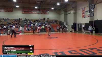 285 lbs Champ. Round 1 - Emmett Bivens, Carl Albert State vs Gavin Dodge, Northwest Kansas Technical College